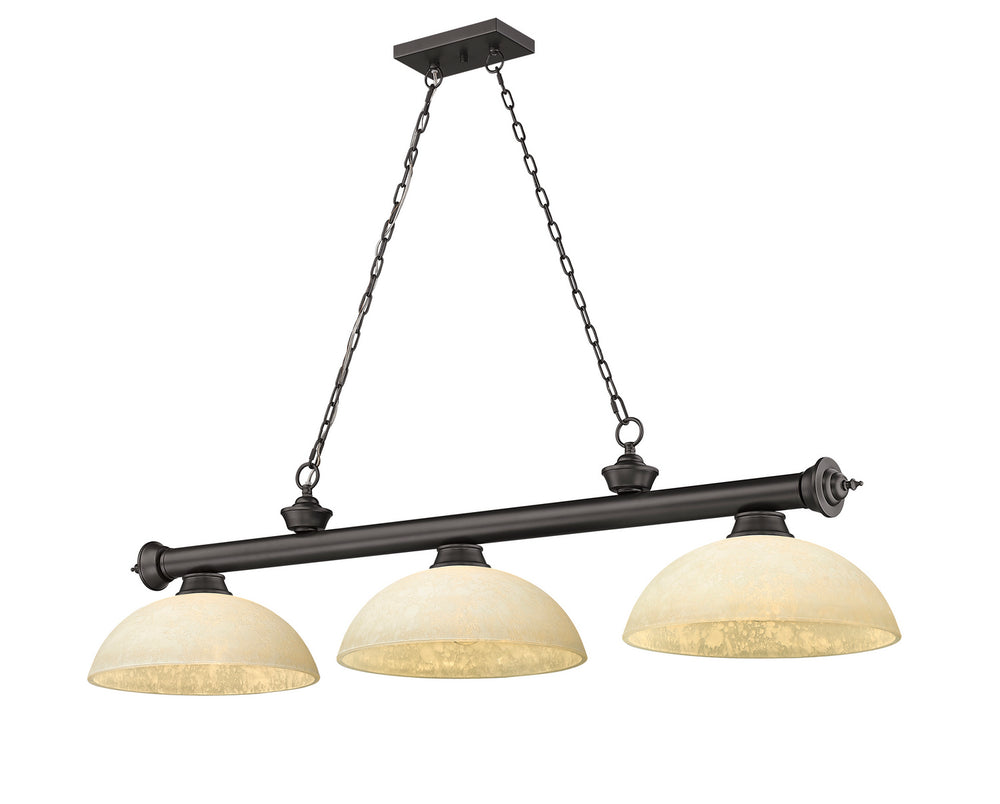 Z-Lite Canada - Three Light Billiard - Cordon - Bronze- Union Lighting Luminaires Decor