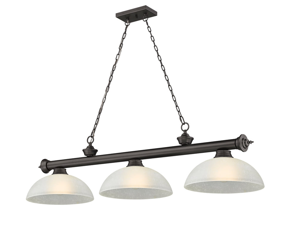 Z-Lite Canada - Three Light Billiard - Cordon - Bronze- Union Lighting Luminaires Decor