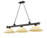 Z-Lite Canada - Three Light Billiard - Cordon - Bronze- Union Lighting Luminaires Decor