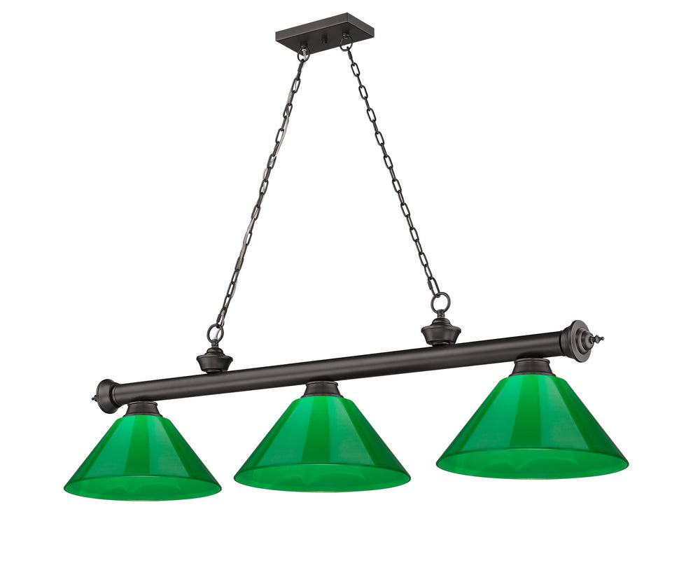 Z-Lite Canada - Three Light Billiard - Cordon - Bronze- Union Lighting Luminaires Decor