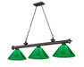 Z-Lite Canada - Three Light Billiard - Cordon - Bronze- Union Lighting Luminaires Decor