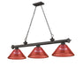 Z-Lite Canada - Three Light Billiard - Cordon - Bronze- Union Lighting Luminaires Decor