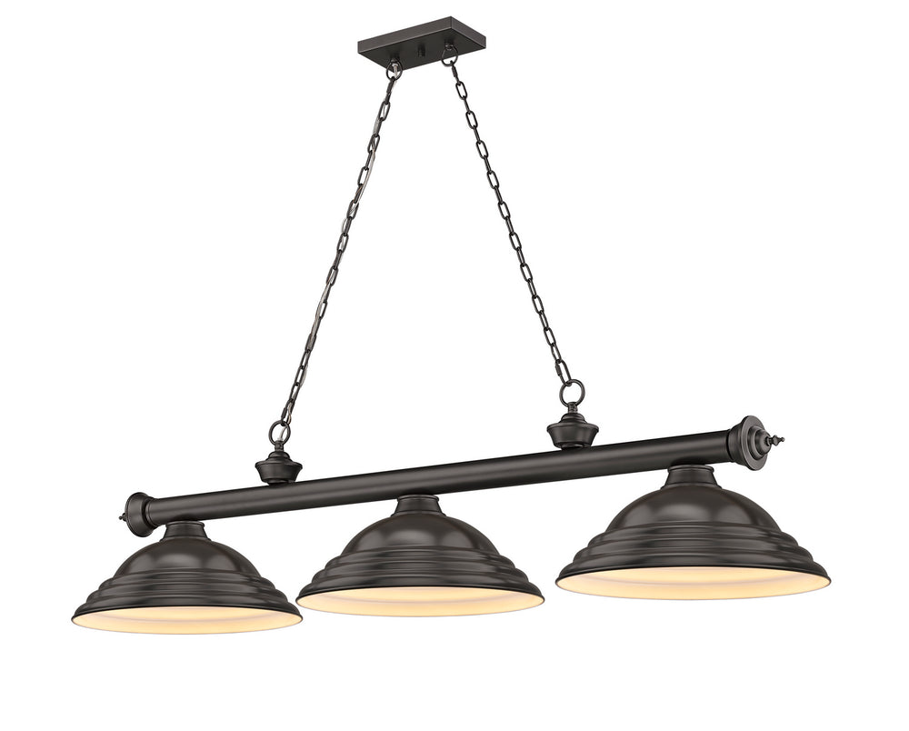 Z-Lite Canada - Three Light Billiard - Cordon - Bronze- Union Lighting Luminaires Decor