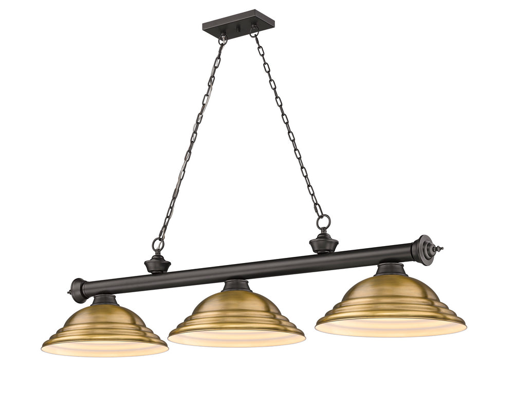 Z-Lite Canada - Three Light Billiard - Cordon - Bronze- Union Lighting Luminaires Decor