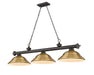 Z-Lite Canada - Three Light Billiard - Cordon - Bronze- Union Lighting Luminaires Decor