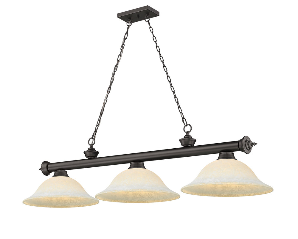 Z-Lite Canada - Three Light Billiard - Cordon - Bronze- Union Lighting Luminaires Decor
