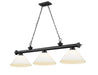 Z-Lite Canada - Three Light Billiard - Cordon - Matte Black- Union Lighting Luminaires Decor