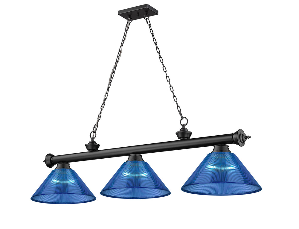 Z-Lite Canada - Three Light Billiard - Cordon - Matte Black- Union Lighting Luminaires Decor