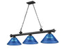 Z-Lite Canada - Three Light Billiard - Cordon - Matte Black- Union Lighting Luminaires Decor