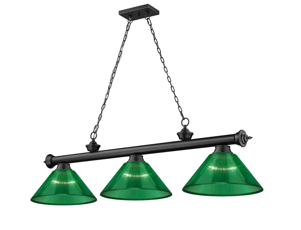 Z-Lite Canada - Three Light Billiard - Cordon - Matte Black- Union Lighting Luminaires Decor