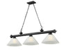 Z-Lite Canada - Three Light Billiard - Cordon - Matte Black- Union Lighting Luminaires Decor