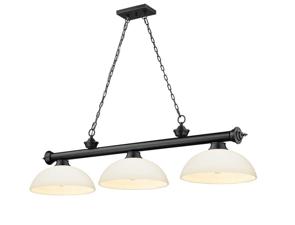 Z-Lite Canada - Three Light Billiard - Cordon - Matte Black- Union Lighting Luminaires Decor