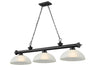Z-Lite Canada - Three Light Billiard - Cordon - Matte Black- Union Lighting Luminaires Decor