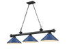 Z-Lite Canada - Three Light Billiard - Cordon - Matte Black- Union Lighting Luminaires Decor