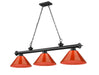 Z-Lite Canada - Three Light Billiard - Cordon - Matte Black- Union Lighting Luminaires Decor