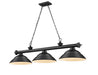 Z-Lite Canada - Three Light Billiard - Cordon - Matte Black- Union Lighting Luminaires Decor