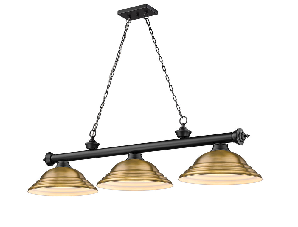 Z-Lite Canada - Three Light Billiard - Cordon - Matte Black- Union Lighting Luminaires Decor