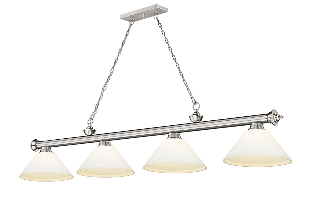 Z-Lite Canada - Four Light Billiard - Cordon - Brushed Nickel- Union Lighting Luminaires Decor