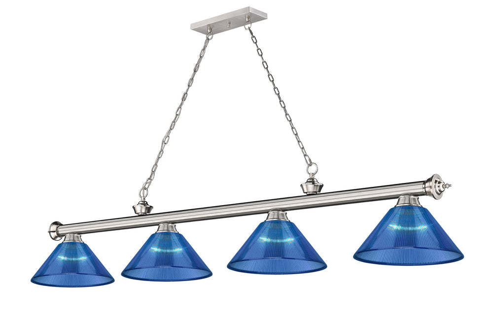 Z-Lite Canada - Four Light Billiard - Cordon - Brushed Nickel- Union Lighting Luminaires Decor