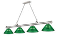 Z-Lite Canada - Four Light Billiard - Cordon - Brushed Nickel- Union Lighting Luminaires Decor