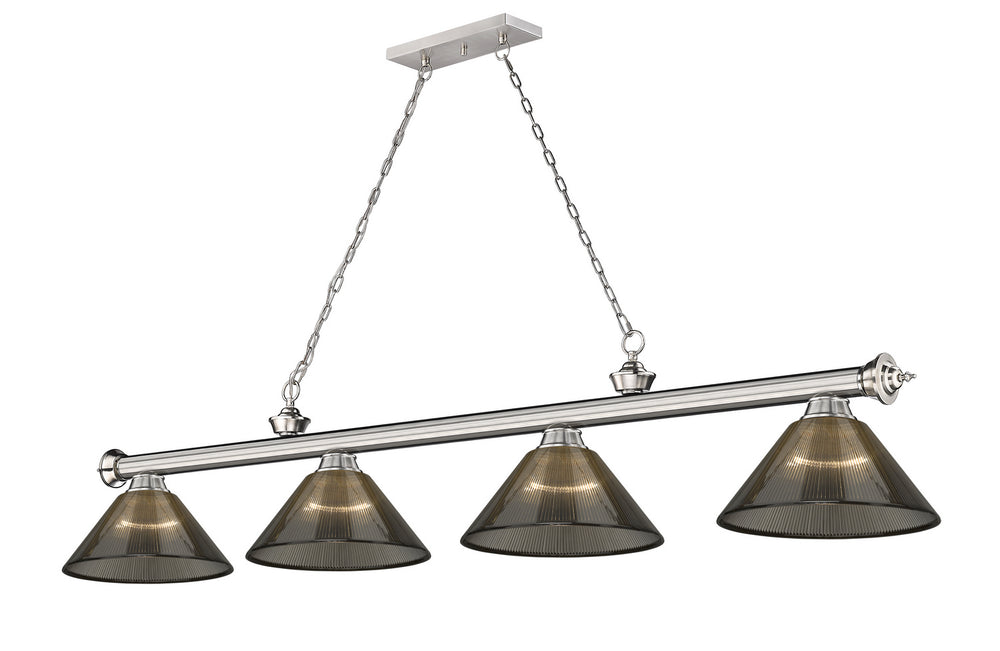 Z-Lite Canada - Four Light Billiard - Cordon - Brushed Nickel- Union Lighting Luminaires Decor