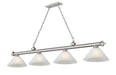 Z-Lite Canada - Four Light Billiard - Cordon - Brushed Nickel- Union Lighting Luminaires Decor