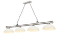 Z-Lite Canada - Four Light Billiard - Cordon - Brushed Nickel- Union Lighting Luminaires Decor