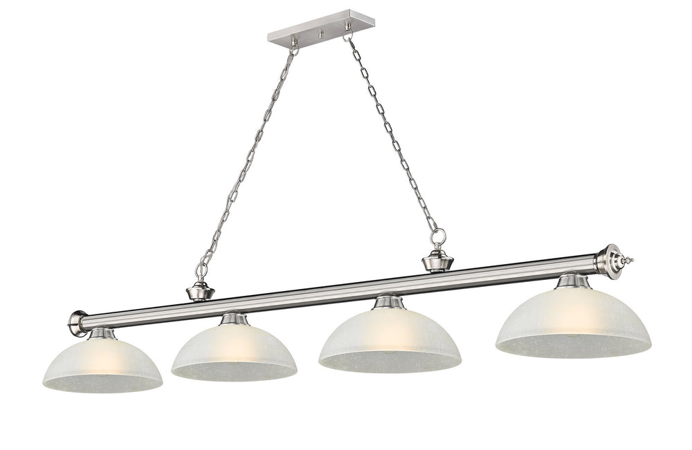 Z-Lite Canada - Four Light Billiard - Cordon - Brushed Nickel- Union Lighting Luminaires Decor