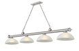 Z-Lite Canada - Four Light Billiard - Cordon - Brushed Nickel- Union Lighting Luminaires Decor