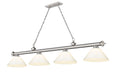 Z-Lite Canada - Four Light Billiard - Cordon - Brushed Nickel- Union Lighting Luminaires Decor