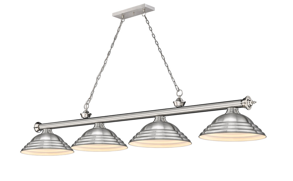 Z-Lite Canada - Four Light Billiard - Cordon - Brushed Nickel- Union Lighting Luminaires Decor