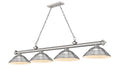 Z-Lite Canada - Four Light Billiard - Cordon - Brushed Nickel- Union Lighting Luminaires Decor