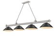 Z-Lite Canada - Four Light Billiard - Cordon - Brushed Nickel- Union Lighting Luminaires Decor