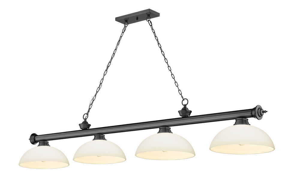 Z-Lite Canada - Four Light Billiard - Cordon - Bronze Plate- Union Lighting Luminaires Decor