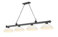 Z-Lite Canada - Four Light Billiard - Cordon - Bronze Plate- Union Lighting Luminaires Decor