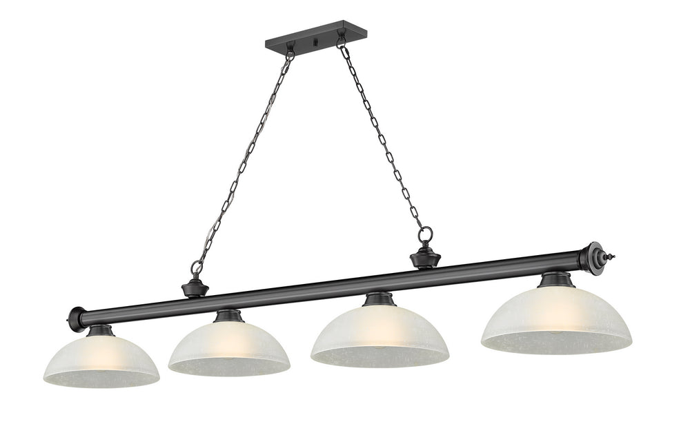 Z-Lite Canada - Four Light Billiard - Cordon - Bronze Plate- Union Lighting Luminaires Decor