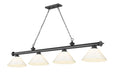 Z-Lite Canada - Four Light Billiard - Cordon - Bronze Plate- Union Lighting Luminaires Decor