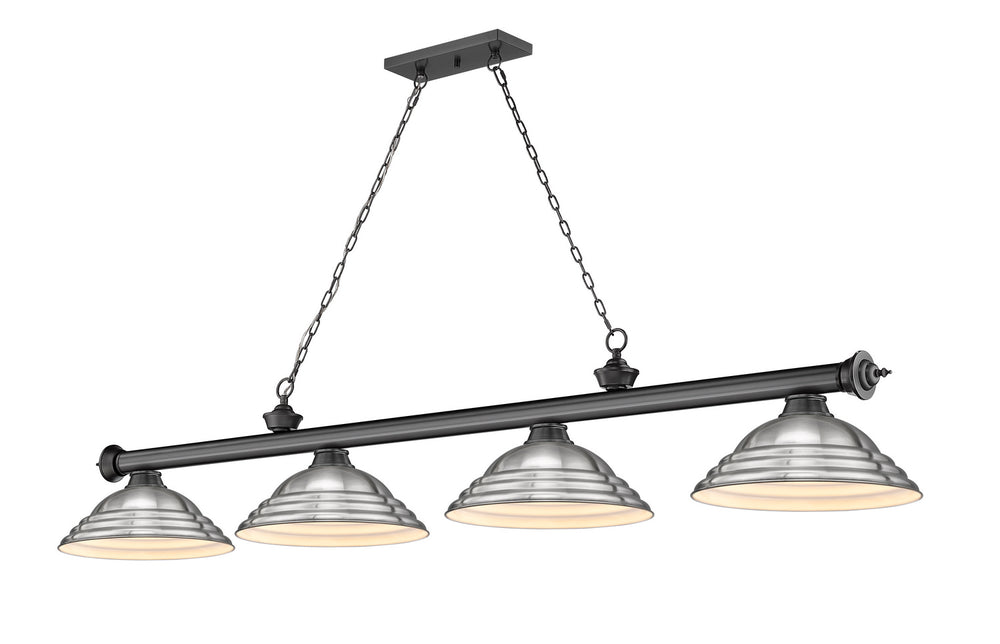 Z-Lite Canada - Four Light Billiard - Cordon - Bronze Plate- Union Lighting Luminaires Decor