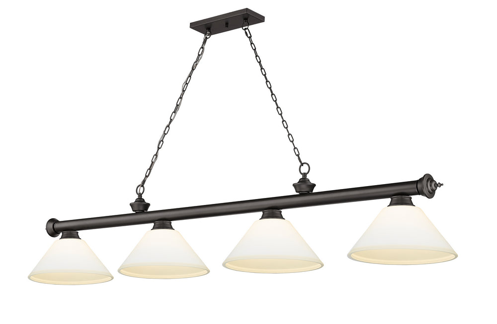 Z-Lite Canada - Four Light Billiard - Cordon - Bronze- Union Lighting Luminaires Decor