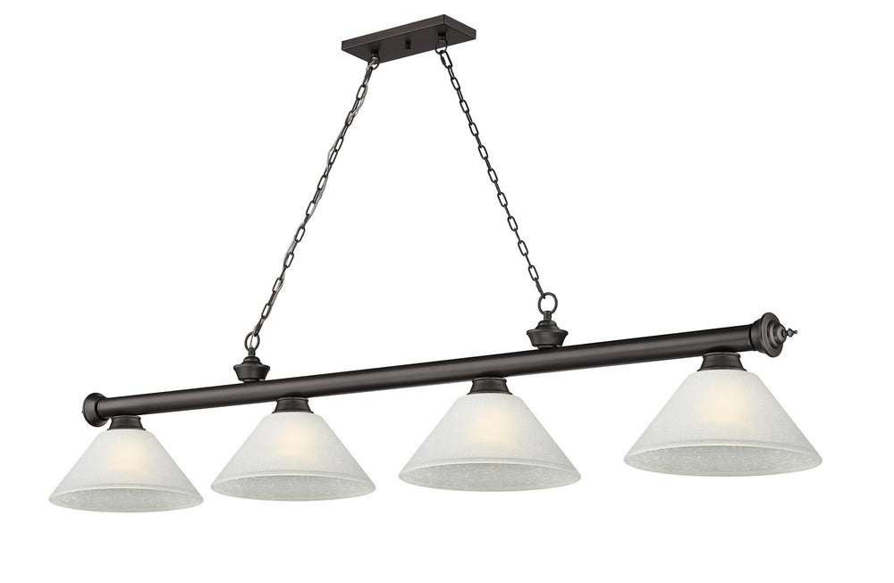Z-Lite Canada - Four Light Billiard - Cordon - Bronze- Union Lighting Luminaires Decor