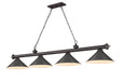 Z-Lite Canada - Four Light Billiard - Cordon - Bronze- Union Lighting Luminaires Decor