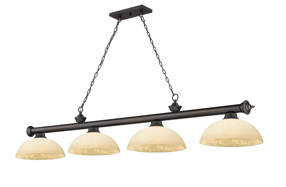 Z-Lite Canada - Four Light Billiard - Cordon - Bronze- Union Lighting Luminaires Decor