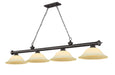 Z-Lite Canada - Four Light Billiard - Cordon - Bronze- Union Lighting Luminaires Decor