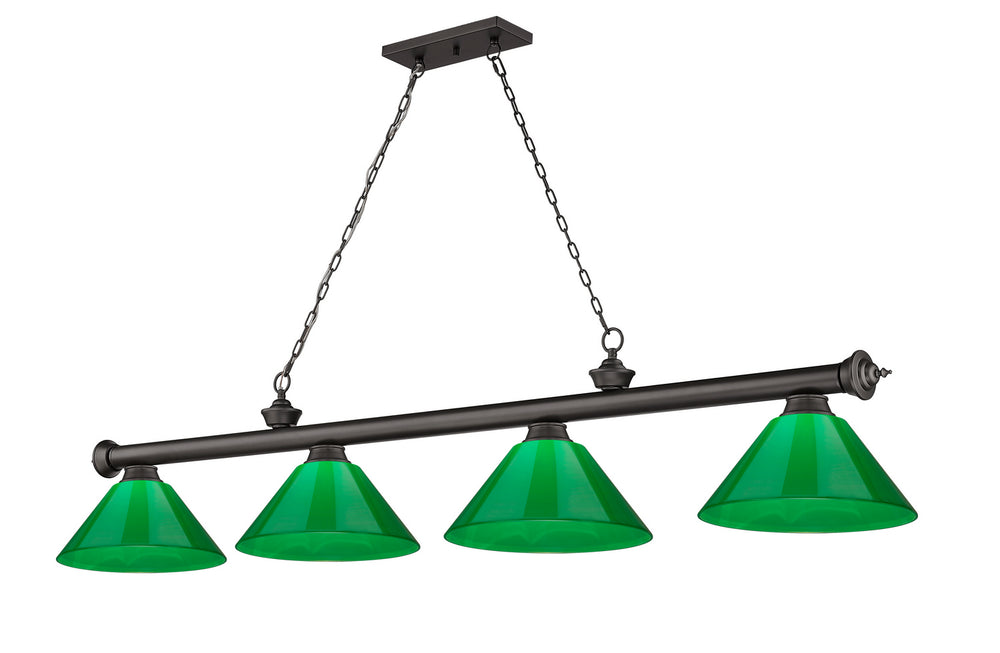 Z-Lite Canada - Four Light Billiard - Cordon - Bronze- Union Lighting Luminaires Decor