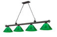 Z-Lite Canada - Four Light Billiard - Cordon - Bronze- Union Lighting Luminaires Decor