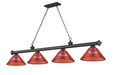 Z-Lite Canada - Four Light Billiard - Cordon - Bronze- Union Lighting Luminaires Decor
