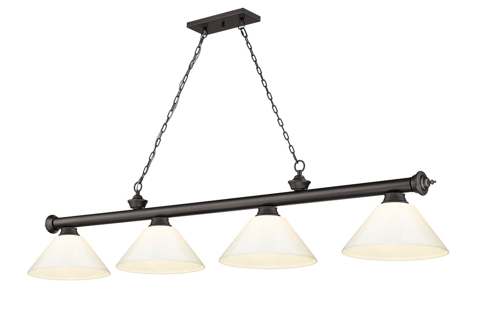 Z-Lite Canada - Four Light Billiard - Cordon - Bronze- Union Lighting Luminaires Decor