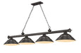 Z-Lite Canada - Four Light Billiard - Cordon - Bronze- Union Lighting Luminaires Decor