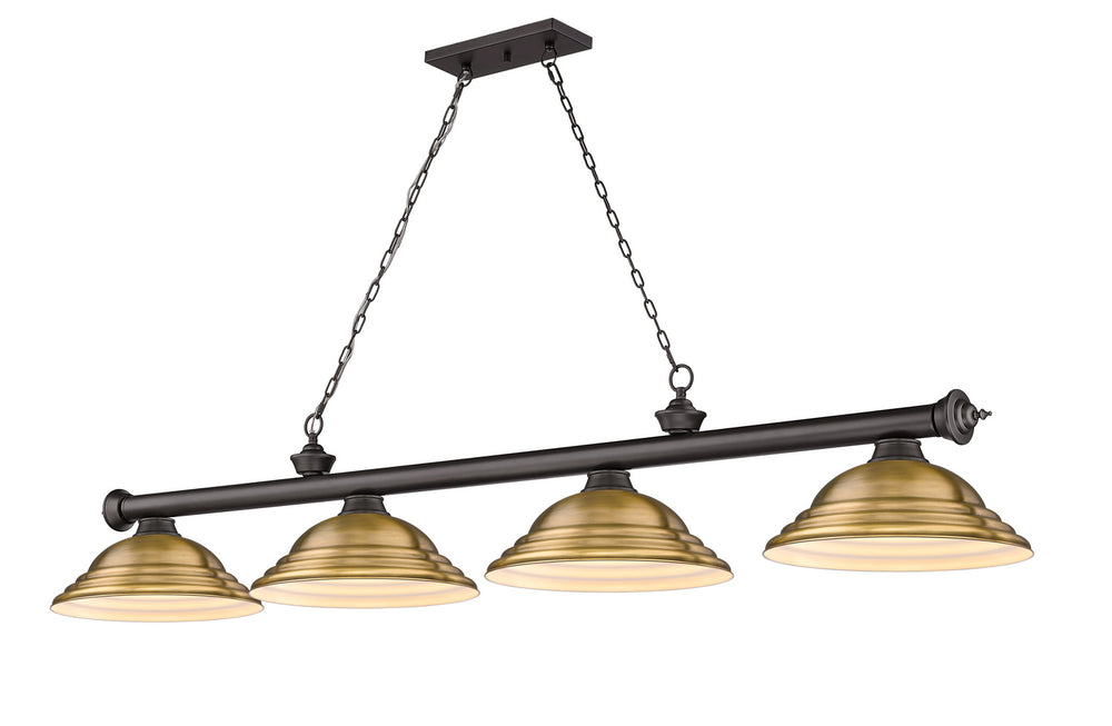 Z-Lite Canada - Four Light Billiard - Cordon - Bronze- Union Lighting Luminaires Decor