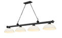 Z-Lite Canada - Four Light Billiard - Cordon - Matte Black- Union Lighting Luminaires Decor